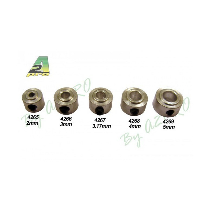 A2-4269 - Bagues d'arret epaulees alu 5mm (4269) A2Pro