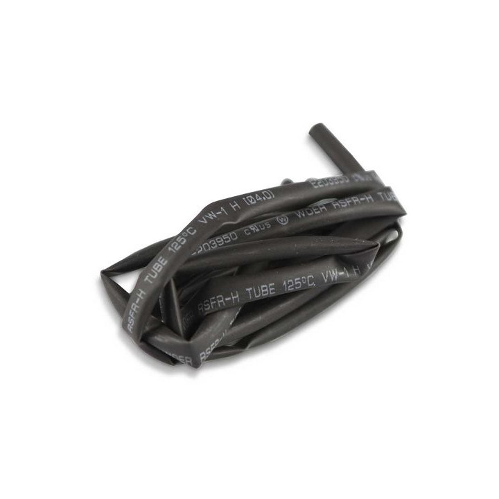 YU-600079 - Gaine thermoretractable - Shrink tube 4mm x 1m black Yuki