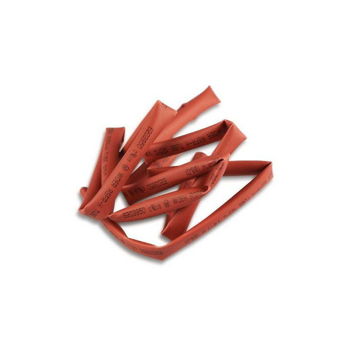 YU-600080 - Gaine thermoretractable - Shrink tube 6mm x 1m red Yuki