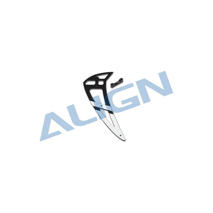 AL-H70T007XXT - 700E PRO Carbon Fiber Vertical Stabilizer-White (H70T007XXT) Align