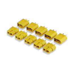 YU-600047-Prise PK YUKI MODEL compatible avec TURNIGY TGY XT60 5 paires (600047)