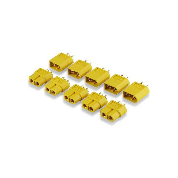 YU-600047-Prise PK YUKI MODEL compatible avec TURNIGY TGY XT60 5 paires (600047)
