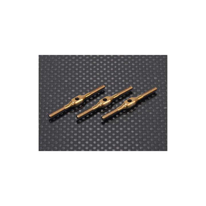 HO-HPTB017 - Ti Turnbuckles (M2.5x38 -3pcs) for Swash of Blade 550X,600X