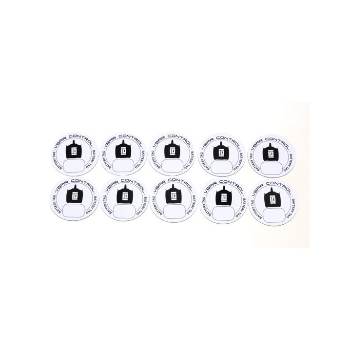 Battery ID tags (04908)-MK-04908-Hangar RC.com-Mikado