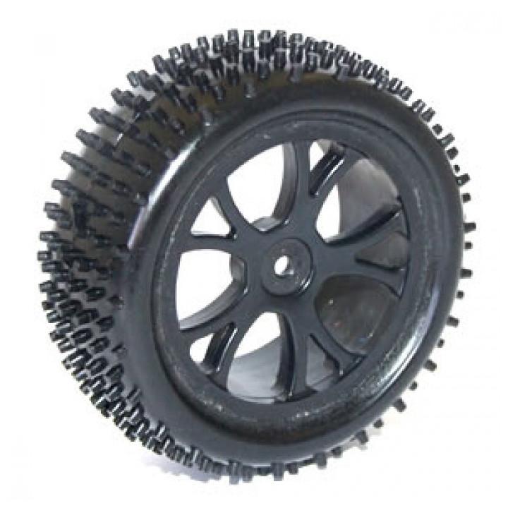 FT-6300B - FTX VANTAGE FRONT BUGGY TYRE MOUNTED ON WHEELS (PR) - BLACK (FTX6300B