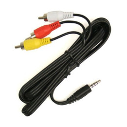 Fat Shark Câble AV RCA vers prise 4 broches longueur 1,2m...