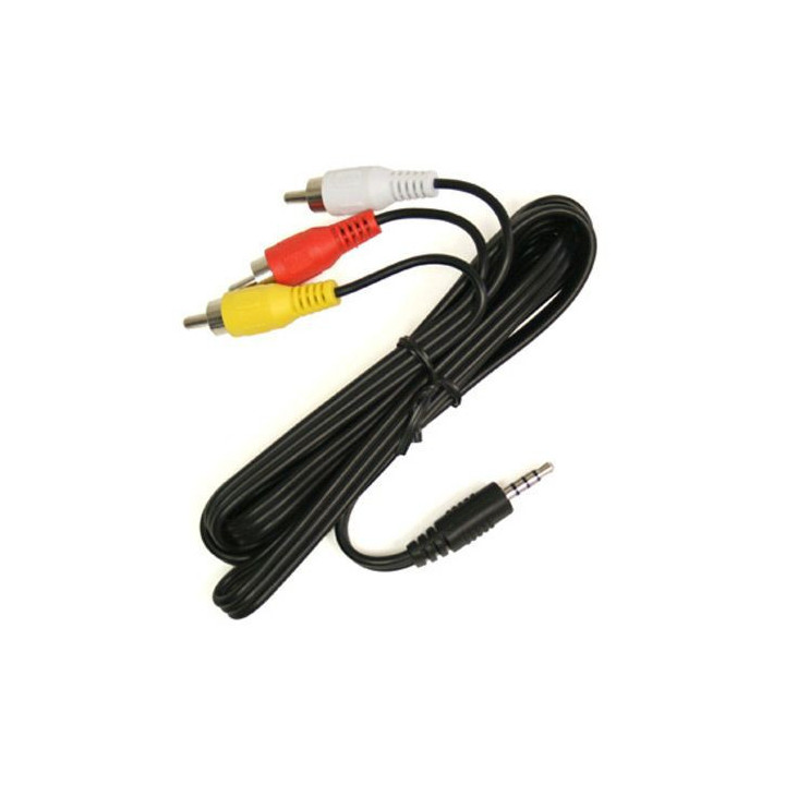 Fat Shark Câble AV RCA vers prise 4 broches longueur 1,2m...