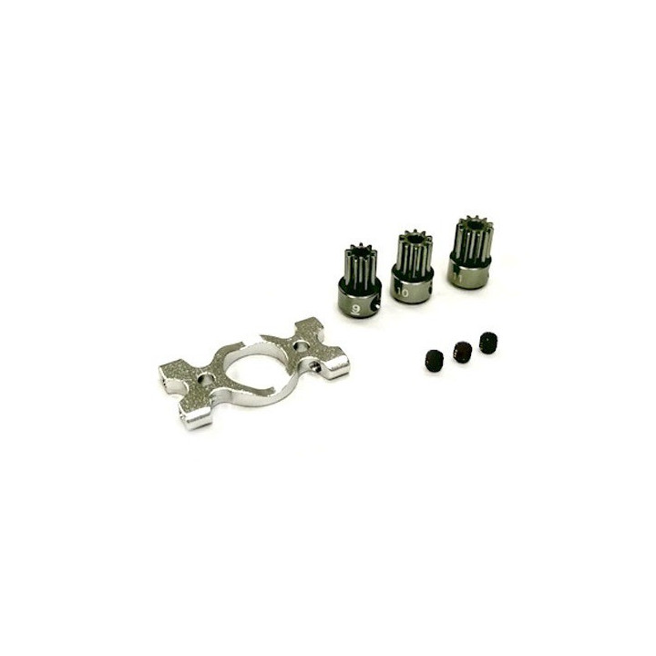 B180X14-S-Motor Mount and Pinion Gears Set (9, 10, 11T) -B180CFX