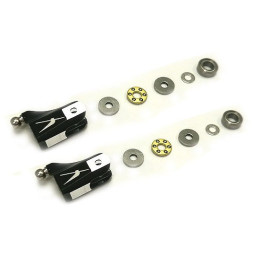 B180X15-B-Alu. Tail Blade Grip w/ Thrust Bearings -B180CFX (Black)