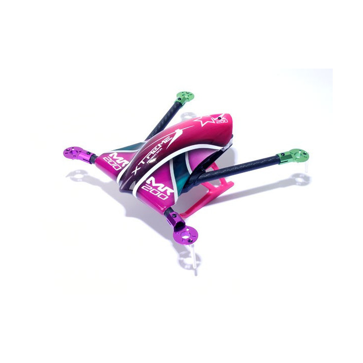 MR200KIT-PG-MR200 Quad Chassis Kit (Purple Canopy w/ Metal Motor Mount)
