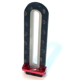 B180X08-R-CF and Delrin Anti-Rotation Guide- B180CFX (Red)