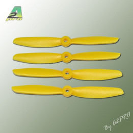 A2-PJ5045-Hélice PTK (2 paires CW+ CCW) 5x4.5 jaune (PJ5045)