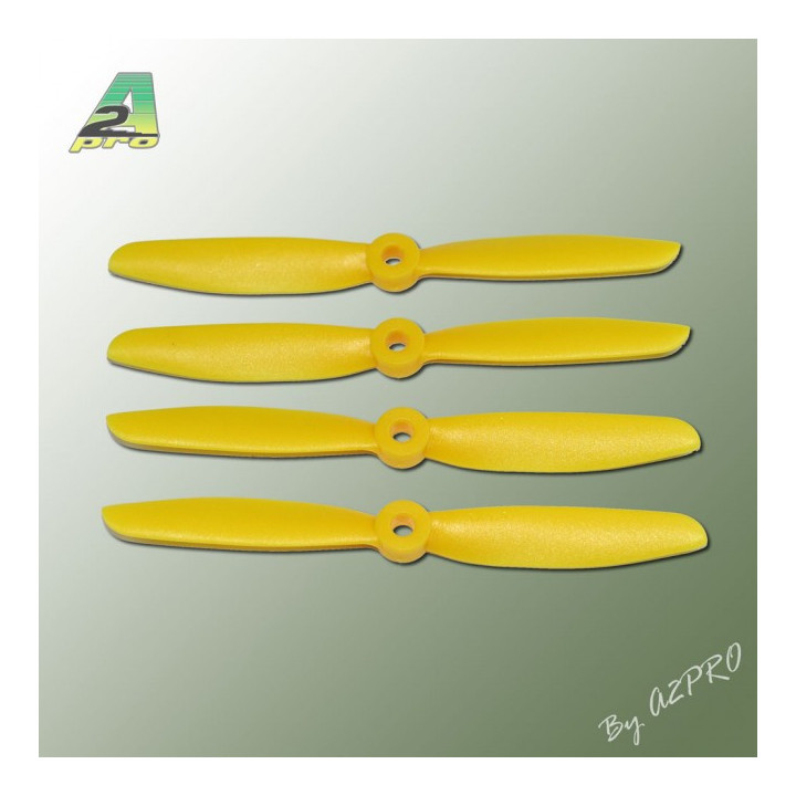 A2-PJ5045-Hélice PTK (2 paires CW+ CCW) 5x4.5 jaune (PJ5045)