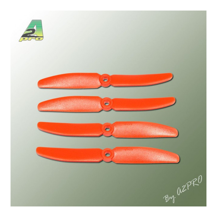 A2-PO5030-Hélice PTK (2 paires CW+ CCW) 5x3 orange (PO5030)