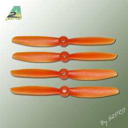 A2-PO5045-Hélice PTK (2 paires CW+ CCW) 5x4.5 orange (PO5045)