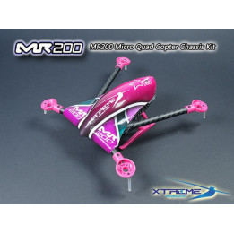 MR200KIT-SPP-MR200 Micro Quad Copter Chassis Kit (Purple Canopy)