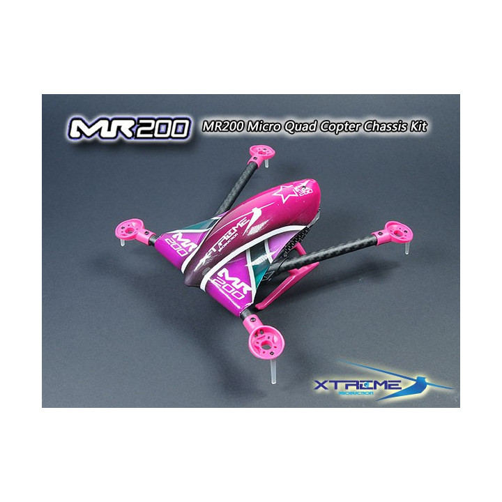 MR200KIT-SPP-MR200 Micro Quad Copter Chassis Kit (Purple Canopy)