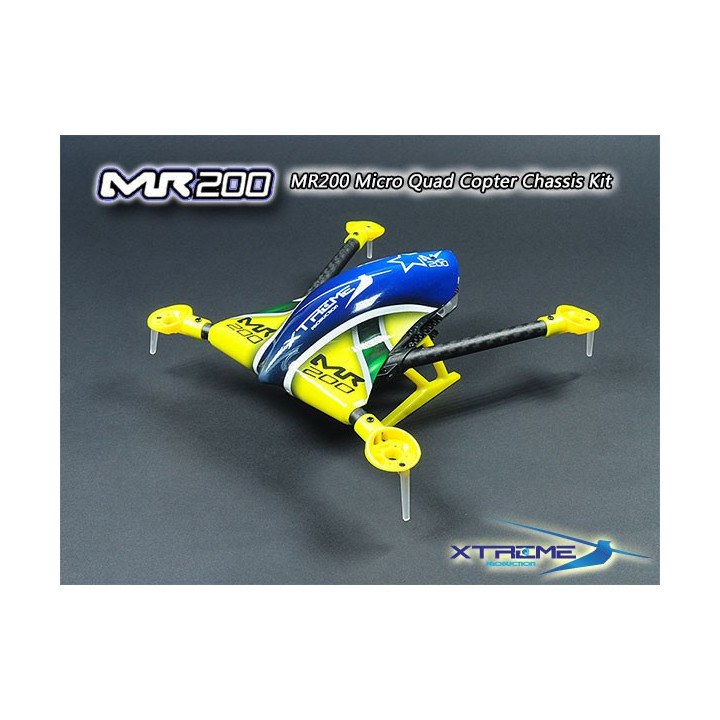 MR200KIT-SPY-MR200 Micro Quad Copter Chassis Kit (Yellow Canopy)