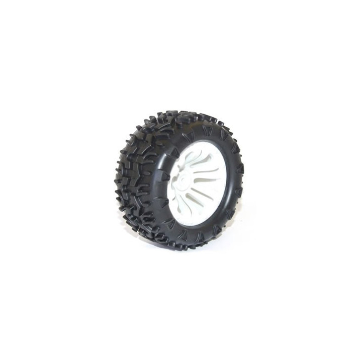 FT-6310W FTX CARNAGE MOUNTED WHEEL/TYRE COMPLETE PAIR - WHITE (FTX6310W)