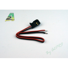 A2-19309-0-Cordon accu male Futaba 17cm - cable 0.30mm² (10 pieces)