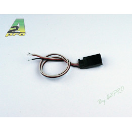 A2-9019-Cordon femelle Futaba 30cm - cable 0,10mm²