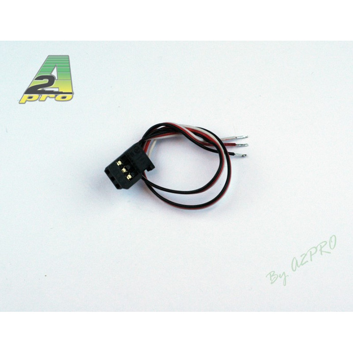 A2-9009-Cordon servo Futaba 30cm - cable 0,10mm²