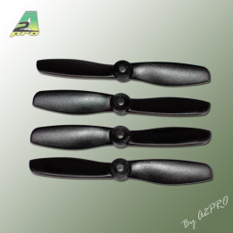 A2-PNB5045-Helice PTK fibre 5x4,5 demi bullnose noir (2 paires CW+ CCW) (PNB5045)