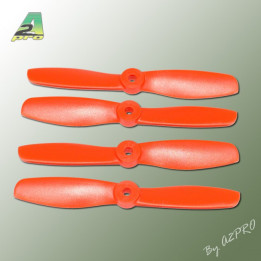 A2-POB5045-Helice PTK fibre 5x4,5 demi bullnose Orange (2 paires CW+ CCW) (POB5045)