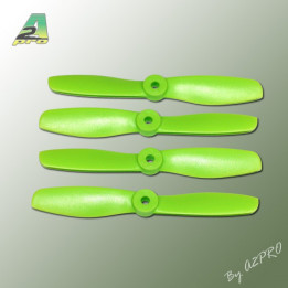 A2-PVB5045-Helice PTK fibre 5x4,5 demi bullnose Vert (2 paires CW+ CCW) (PVB5045)