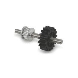 EF-1455A B400 -Axe Poulie Aluminium +Engrenages Assemblés pr Anti Couple (EFLH1455A)