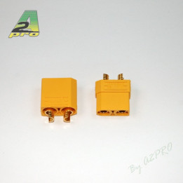A2-14190-Connecteur XT-90 OR Haute Qualite (1 paire) (14190)