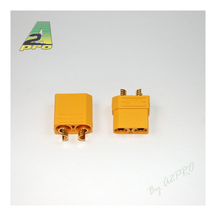 A2-14190-Connecteur XT-90 OR Haute Qualite (1 paire) (14190)