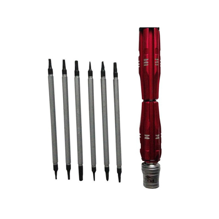 TT-T1197-12 TOURNEVIS INTERCHANGEABLES AVEC MANCHE (T1197)
