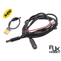 RJ-RJX1014-RJXHOBBY FPV Drone Battery soft silicone Extension Lead 1.5mX3.5mm (for Fat Shark and other brand battery)
