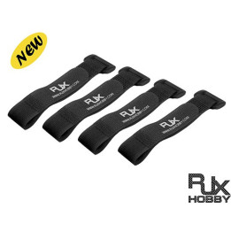 RJ-T6011-BKXS-RJX Battrey Strap 200X20mmx4pcs Black for FPV Racing