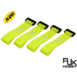 RJ-T6011-YXS-RJX Battrey Strap 200X20mmx4pcs Yellow for FPV Racing