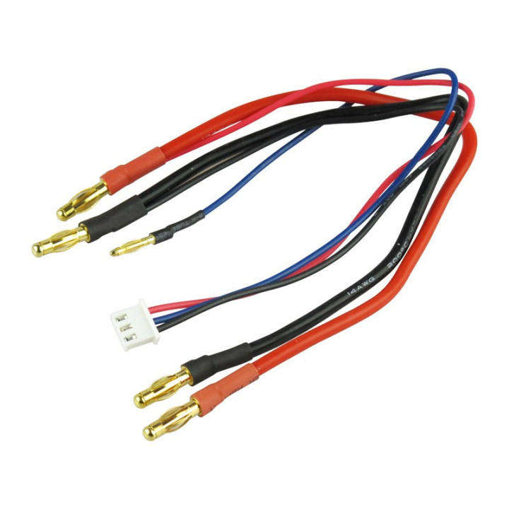 YU-610004XH-Cable de charge contact PK diam 4.0mm 2.5mm2 pour hardcase 2S LiPo XH (610004XH)