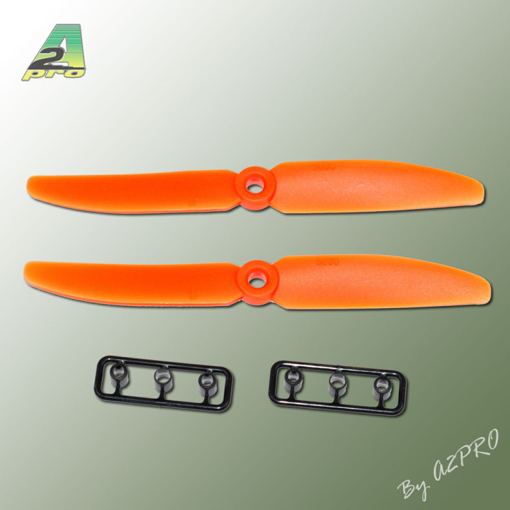 A2-GO5050040-Helice Gemfan Slow Fly orange – 5 x 4 (2 pcs) (GO5050040)