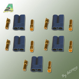 A2-14166 Connecteur EC5 or mâle (5 pcs) (14166)
