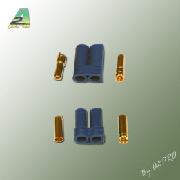 A2-14165 Connecteur EC5 or Mâle + Femelle (1 paire) (14165)