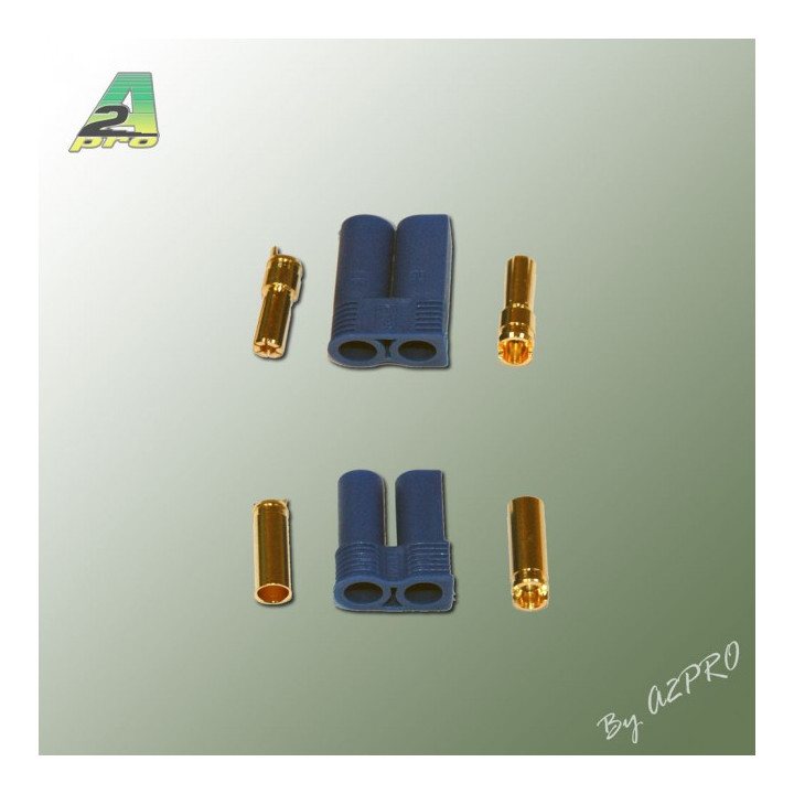 A2-14165 Connecteur EC5 or Mâle + Femelle (1 paire) (14165)
