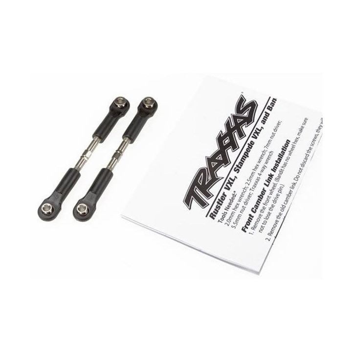 TX-2443 BIELLETTES DE CARROSSAGE ARRIERE A PAS INVERSE 36MM (2) (TRX2443)