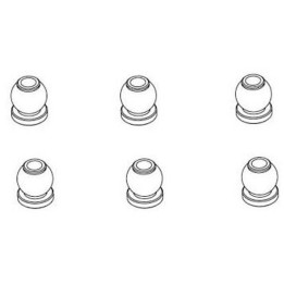 RS-RC903-094-ROTULES (7X8) 6PCS - RC701GR/RC701G/RC706T/RC909T/RC808T (RC903-094)