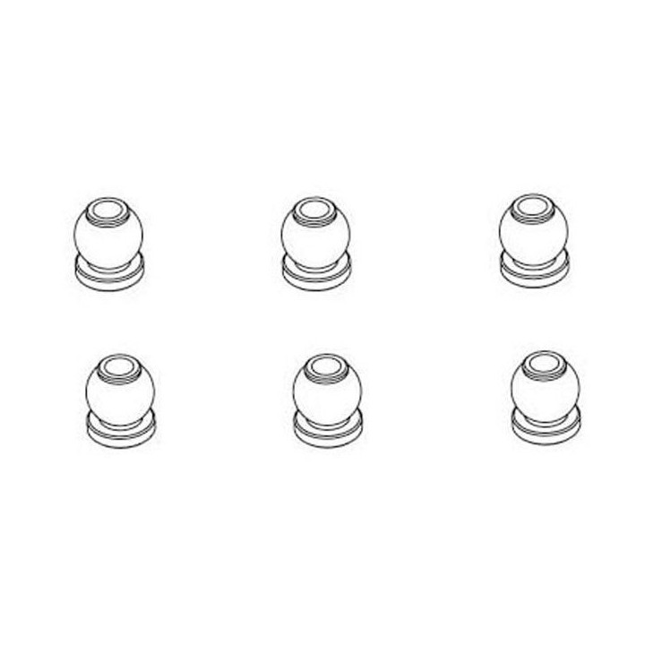 RS-RC903-094-ROTULES (7X8) 6PCS - RC701GR/RC701G/RC706T/RC909T/RC808T (RC903-094)