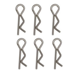RS-RC903-007 CLIPS DE CARROSSERIE 6PCS LONG. 29MM - RC701/RC706T/RC808T/RC909T (RC903-007)