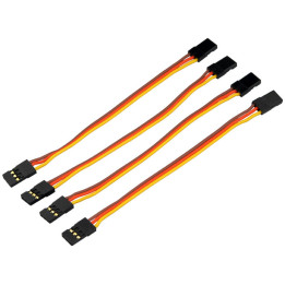 YU-600208 Câble patch de servo contact PK UNI prise femelle 10cm 4 unités (600208)