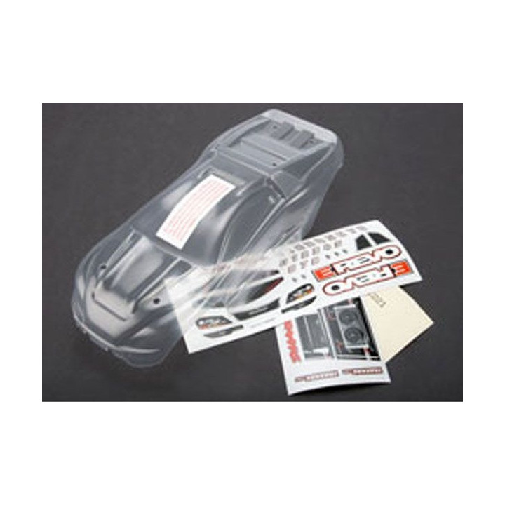 TX-7111 CARROSSERIE E-REVO 1/16EME TRANSPARENTE + AUTOCOLLANTS (TRX7111)