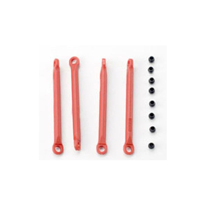 TX-7118 RENFORTS DE CHASSIS NYLON ROUGE (4) (TRX7118)