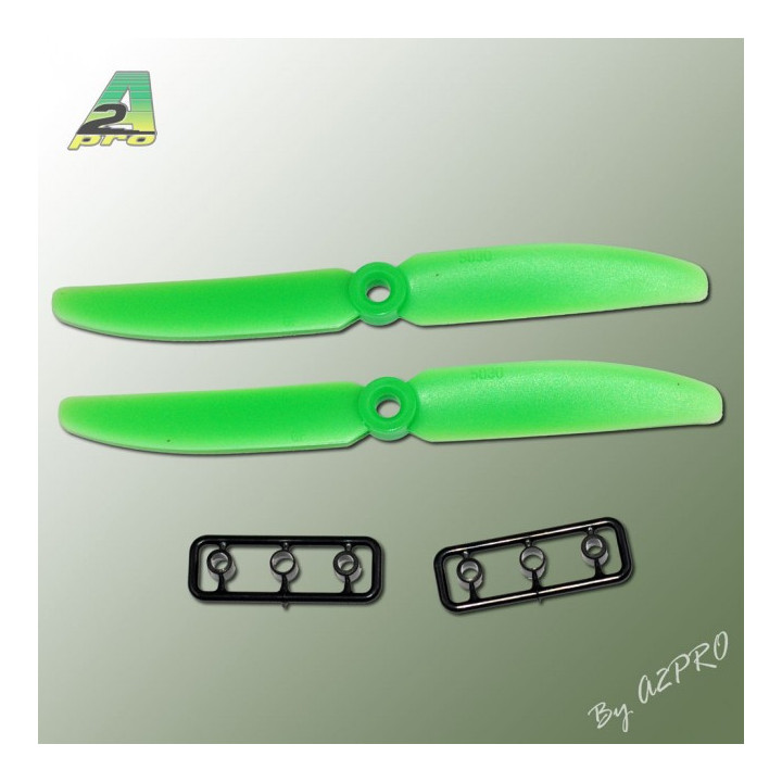 A2-GV5050040 Hélice Gemfan Slow Fly vert – 5 x 4 (2 pcs) (GV5050040)