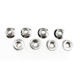 TX-5147X-ECROUS NYLSTOP ACIER EPAULES 5MM (8) (TRX5147X)